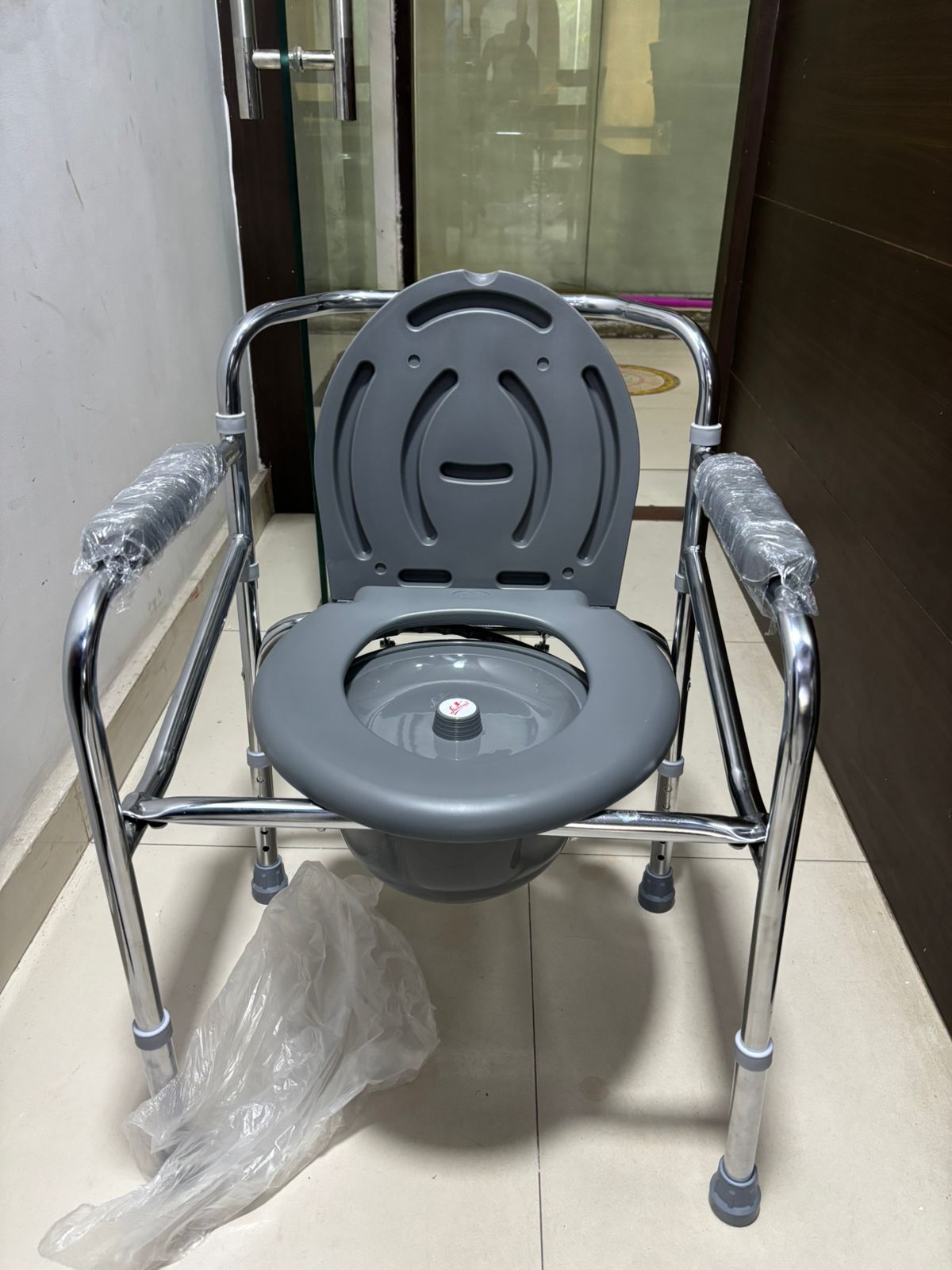 WhatsApp Image 2026-07-06 at 6.06.27 PM Portable Steel Commode Chair with Removable Bucket - Image 1